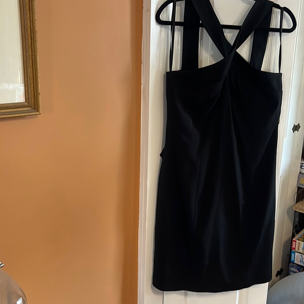 Ann Taylor black shift dress, size l2